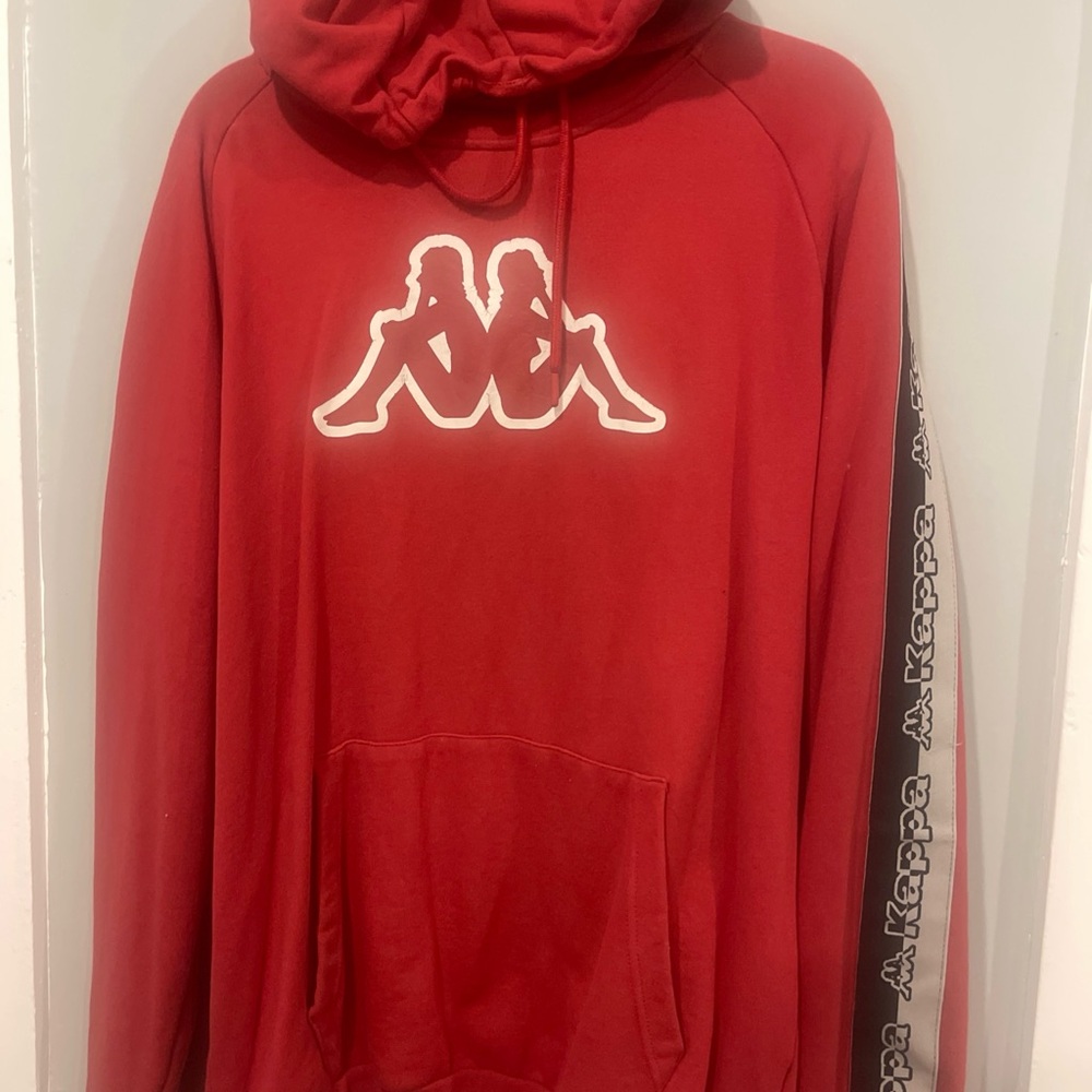 Kappa Red Hoodie with Logo